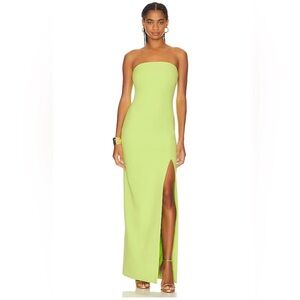 Solace London Zora Maxi Dress in Apple Green, size 0